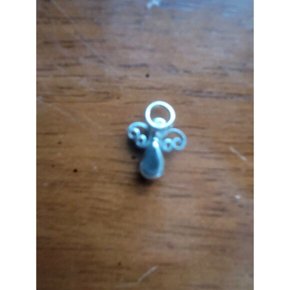 Petite Clear Rhinestone Angel with Halo Charm - Picture 4 of 5